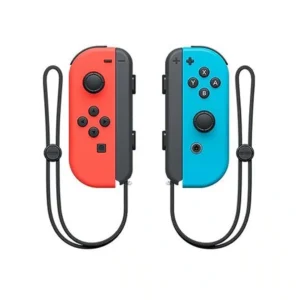Alternative view of Nintendo Joy-Con (LR) Wireless Controllers Neon Red-Neon Blue