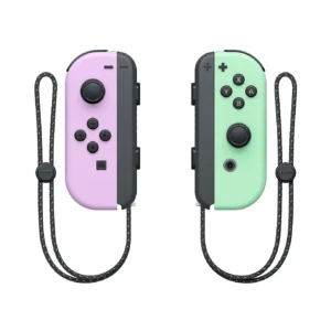 Alternative view of Nintendo Switch Joy-Con Controllers Pastel Purple and Pastel Green